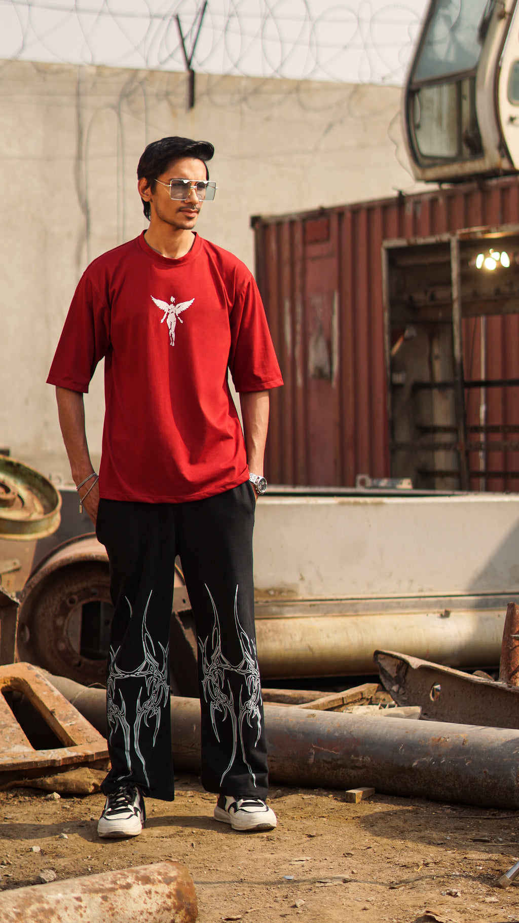 Nirvana  Maroon Oversized T-shirt