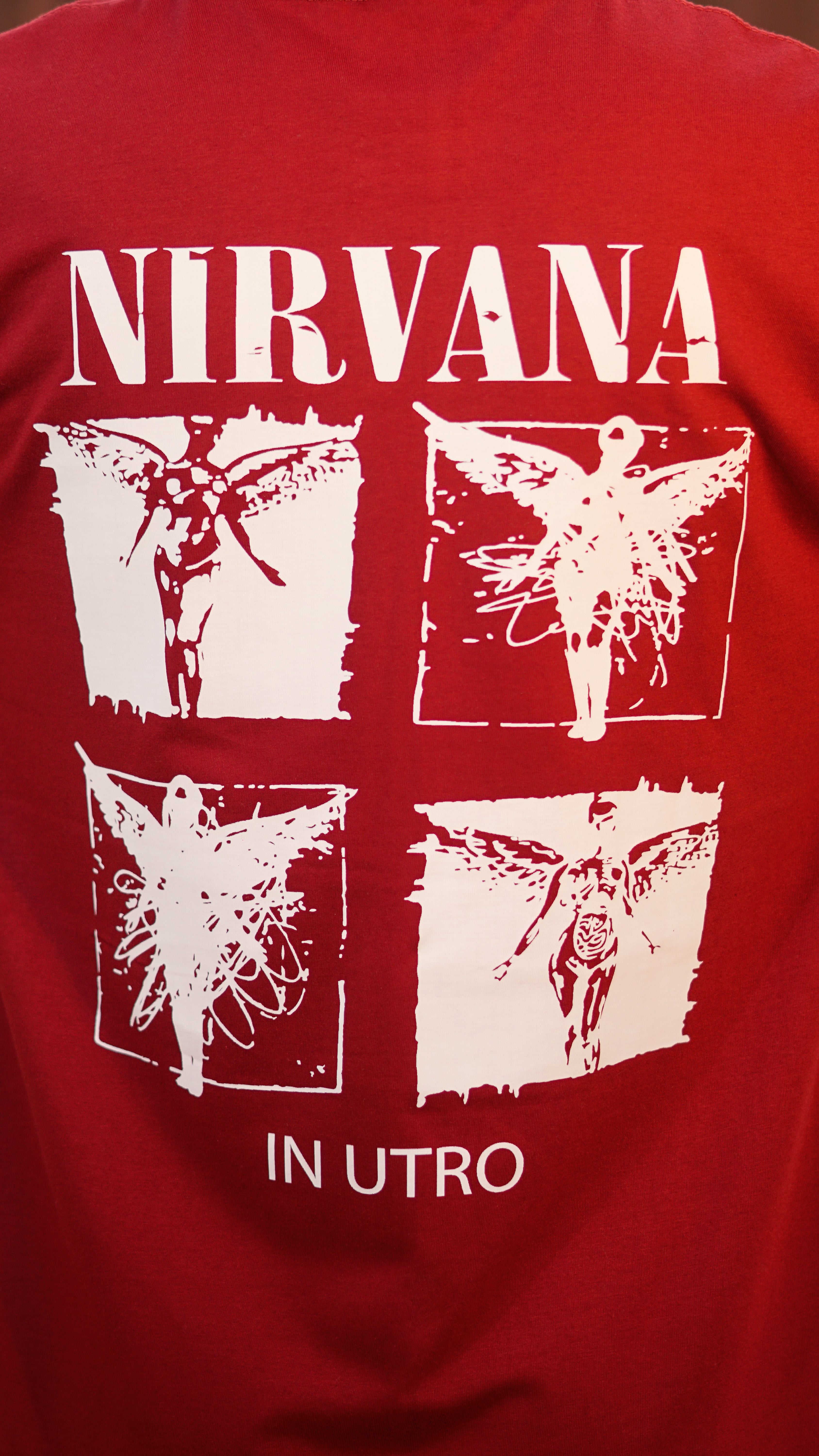 Nirvana  Maroon Oversized T-shirt